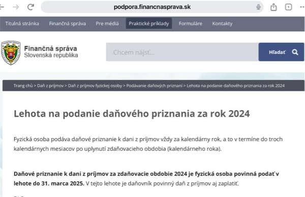 Thời hạn khai báo thuế của năm 2024