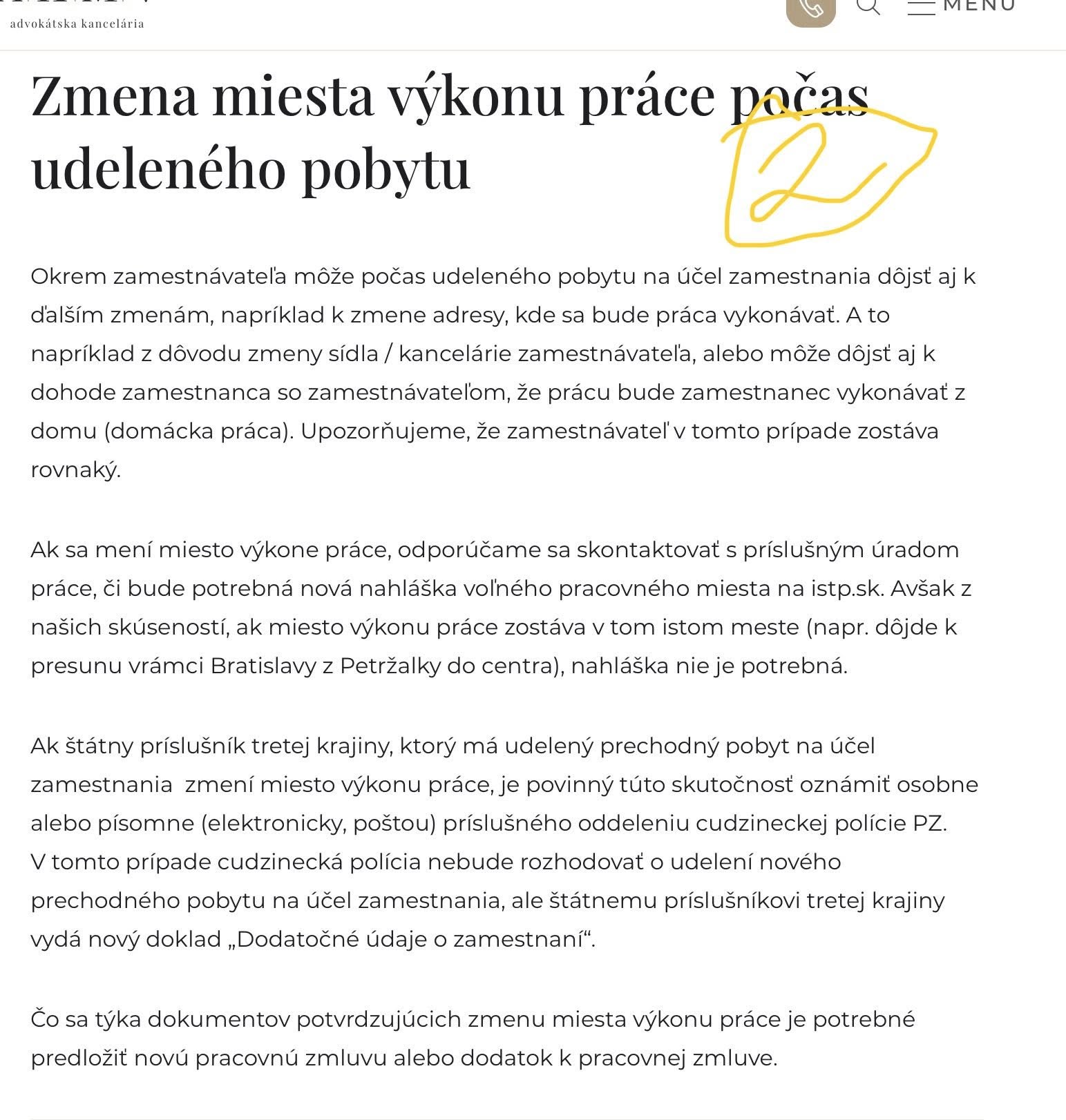 Quy định khi thay đổi nơi làm việc tại Slovakia